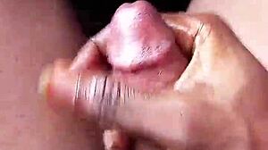 black dick stroking hard solo masturbation