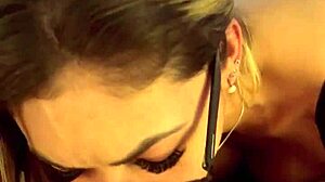 Making the guy crazy with desire before swallowing his cock!