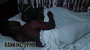 Hey, why did sugar mummy turn off the light for this wild blowbang with monster cocks?