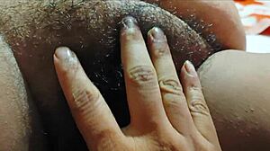 desi indian housewife lets sales boy massage and fuck her big mature ass in homemade clip