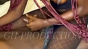 Real African Couple's Intimate Foreplay Session