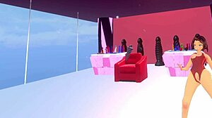 VR session with dildos, beads, and vibrators in immersive play