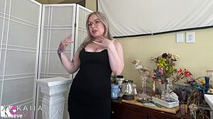 Blonde Babe's First Date Turns Emotional As She Shrinks And Gets Squished By Huge Goddess