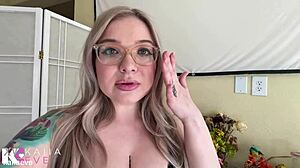 Blonde Babe's First Date Turns Emotional As She Shrinks And Gets Squished By Huge Goddess