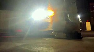 Amateur couple gets creampied in beale street garage