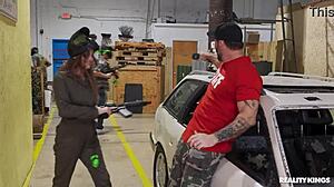 bored gf shoots her shot with muff diving