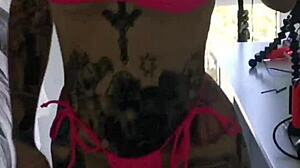 i tried on this micro bikini and it hugged my big tits so tight, melody radford style