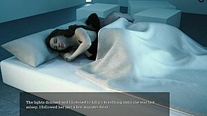 Beautiful ginger stepsister enters room naked for cumshot action!