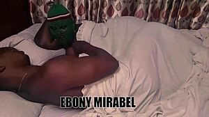 Whoa! Ebony Honey Struggles with a Massive Shaft at Night in Wild Encounter