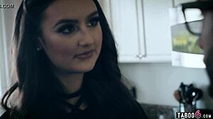 Young Latina Teen Outsmarts Coworker with Bent Over Blowjob After Work