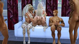 Paula och Lana, två heta brudar, hårt knullade av BBC-gäng