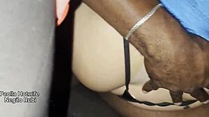 hey paolla hotwife, you're teaching that 23cm negao how to fuck in the car while your cuckold hubby watches