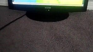 The spyro 3 character takes a relaxing shower in the game world.