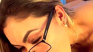 Making the guy crazy with desire before swallowing his cock!