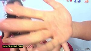 Megan Rain Experiences Rough Sex With Cum Swapping In Reality Scene