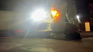 Amateur couple gets creampied in beale street garage