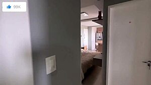 amberzinha showed off her new apartment and kicked it off with homemade fuck