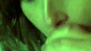 Jenny, suck that cum in your mouth so good!