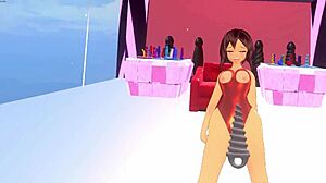 VR session with dildos, beads, and vibrators in immersive play
