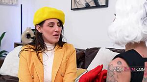 Donation Seduction with Charlie Valentine and Aubree Valentine Licking Pussy Scissoring