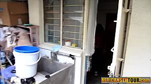 Black Teen 18+ Blows Big Cock Friend