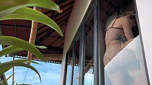 cute teen 18+ step sister kaia martin gives sloppy pov blowjob with ahegao!