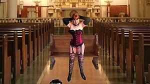 Isoäiti nunna Mary Carmen imee kukkoa syntisesti kovaa