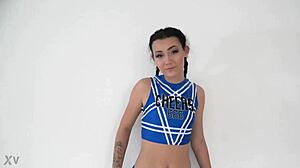 Cheerleader Sandra's Rough Anal Gangbang With Big Black Cocks