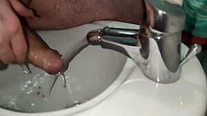 i shave my cock then masturbate until i cum