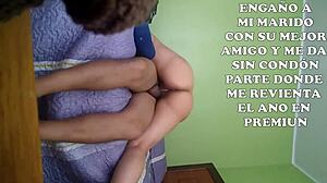 latina wife turns cuckold in wild friend affair.