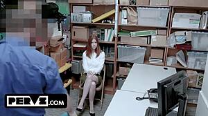 Lp Officer Screwing Pepper Hart's Pussy At Work