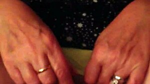 Milf in yellow panties moans as she's fingered deeply 😍