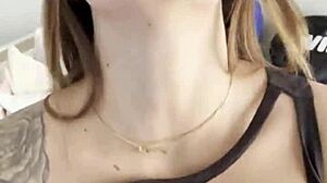 Cedella kors oils up body and masturbates solo