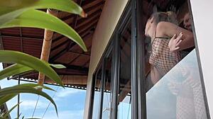 cute teen 18+ step sister kaia martin gives sloppy pov blowjob with ahegao!