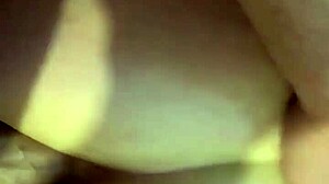 Massive cock slams tight French brunette milf ass hard!