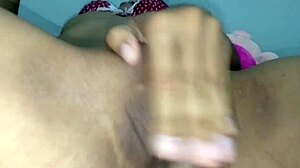 He rubs friend's shaved pussy until she cums inside