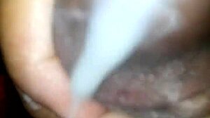Watch this fresh cumshot on my black cock