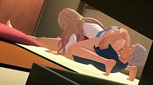 I, Marin, in dress, fell into love delirum with old bear, cheatin with big cock on young ass and tits