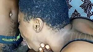 Stunning African Teen with Ideal Features Delivers Intense Oral Play Ending in Massive Facial Coverage