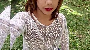 Striking slim teen gets pussy and butthole pounded hard