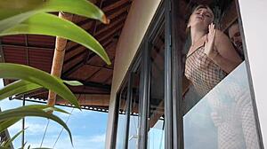 cute teen 18+ step sister kaia martin gives sloppy pov blowjob with ahegao!