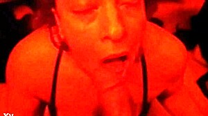 Superhead delivers intense deep throat blowjob on monster cock!