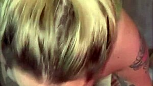 chubby girl gives sloppy deepthroat blowjob then squirts while screaming