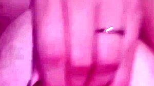 Bbw hotwife teases big boobs while inserting dildos in pussy