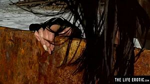 i'm this perfect hispanic girl, masturbating hard in the desert. fingering myself to orgasm.