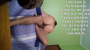 latina wife turns cuckold in wild friend affair.