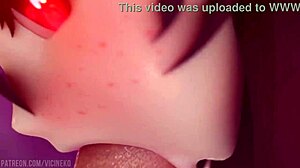 Hu Tao's tempting deal with monster cock blowjob