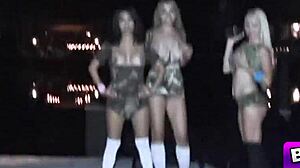 Guy Uses Toys On Multiple Pussies For Hardcore Fucking