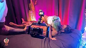 bbc filling tiny latina squirting pussy in interracial monster cock riding pov