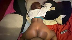 Petite Ebony Moans In Dirty Room Doggystyle Fuck